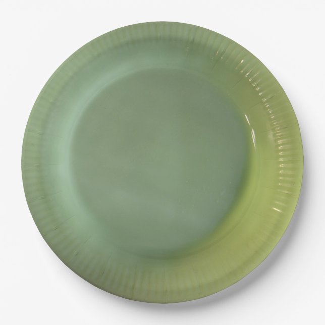 Green Jadeite Paper Plates (Front)