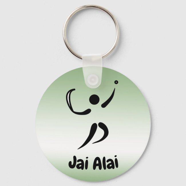 Green Jai Alai Keychain