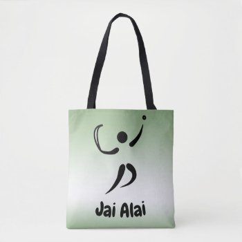 Green Jai Alai Tote Bag by Bebops at Zazzle