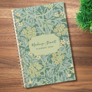 Green Jasmine Floral Pattern 2026 Planner