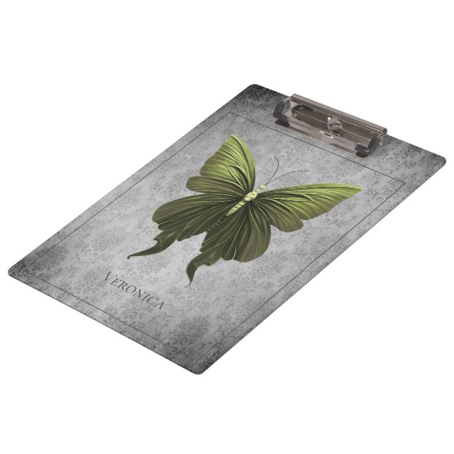 Green Jeweled Dragonfly Clipboard (Angled)