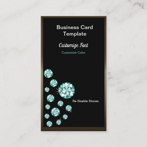 Green Jewels Emerald Business Cards