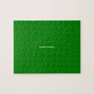 green jigsaw puzzle