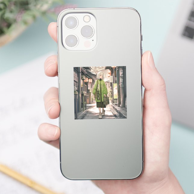 Green JK Seal Seal|Sushi Musume GenerativeAI Sticker (Phone)