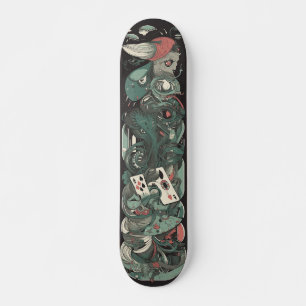 Green Joker Monster Video Game  Skateboard
