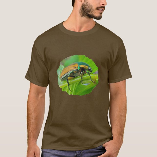 Green June Beetle T-Shirt (Front)