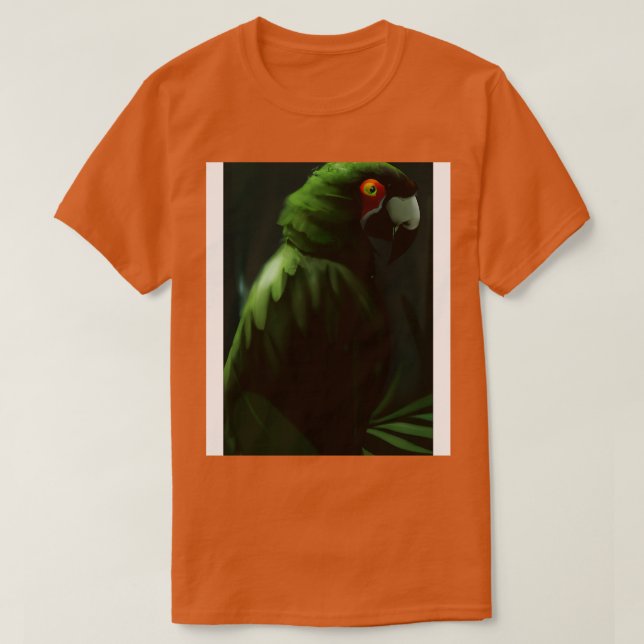 Green Jungle Bird 1 T-Shirt (Design Front)