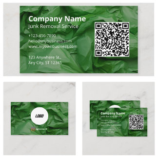 Green Junk Removal Business Card