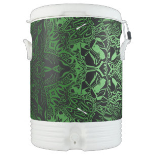 Green Kaleidoscope Beverage Cooler
