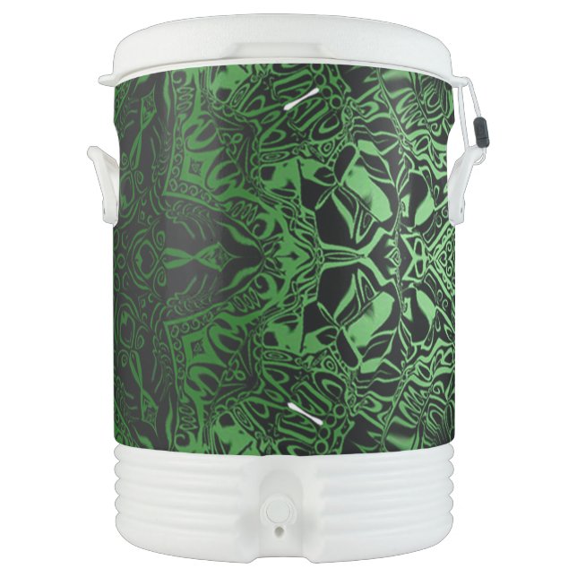 Green Kaleidoscope Beverage Cooler (Front)