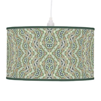 Green Kaleidoscope Ceiling Lamp