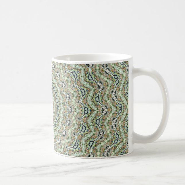 Green Kaleidoscope Coffee Mug (Right)