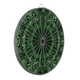 Green Kaleidoscope Dartboard
