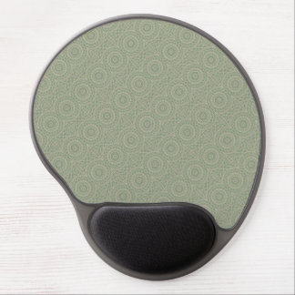 Green kaleidoscope gel mouse pad