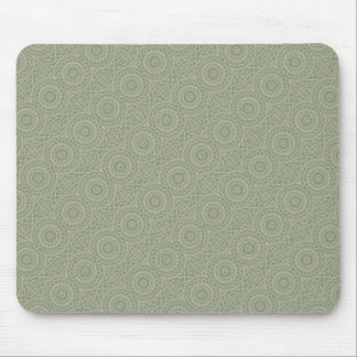 Green kaleidoscope mouse pad