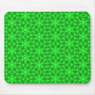 Green Kaleidoscope Mouse Pad