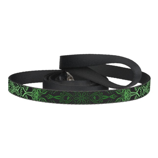 Green Kaleidoscope Pet Leash (Handle)