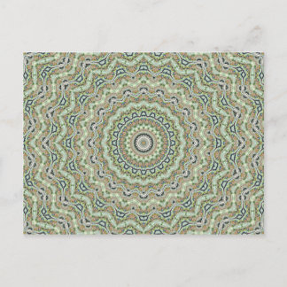 Green Kaleidoscope Postcard