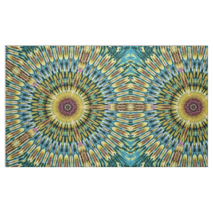 Green Kaleidoscope Summer Fabric