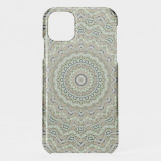 Green kaleidoscope iPhone 11 case