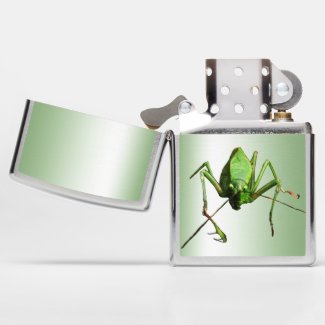 Green Katydid Animal Insect Zippo Lighter