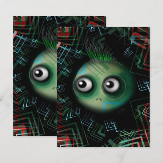 Green Kawaii Monster (Front/Back)