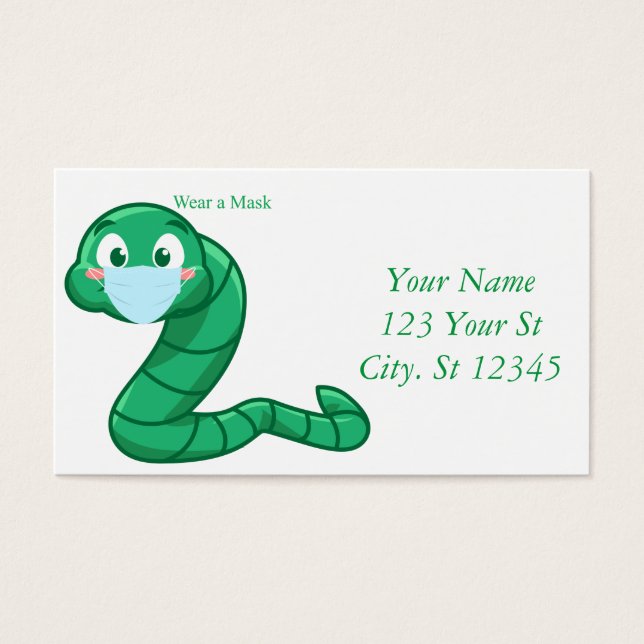 Green Kawaii Worm Thunder_Cove (Front)