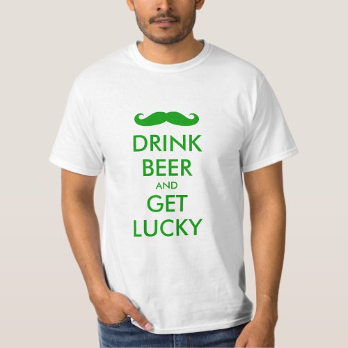 Green Keep Calm t shirt for St Pattys Day