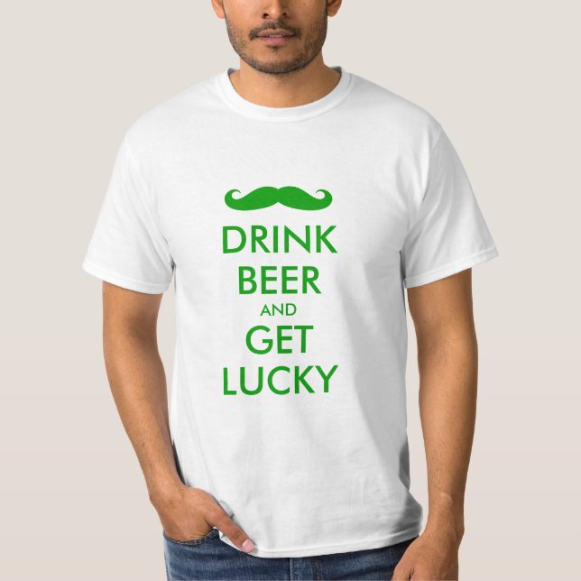 Green Keep Calm t shirt for St Pattys Day (Front)