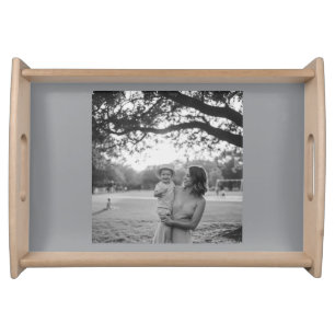 GREEN KEEP SMILING SERVING TRAY