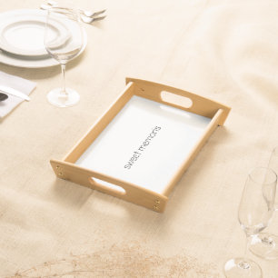 GREEN KEEP SMILING SERVING TRAY