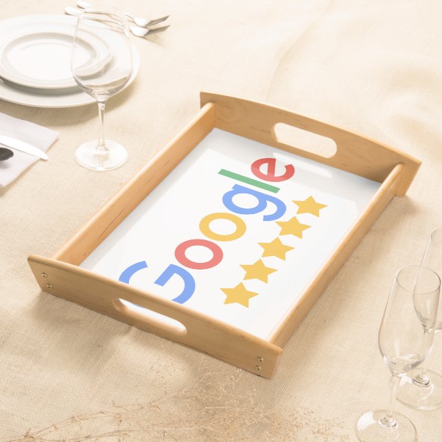 GREEN KEEP SMILING SERVING TRAY (Front)