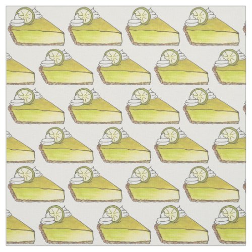 Green Key Lime Keylime Pie Slice Baked Goods Fabric