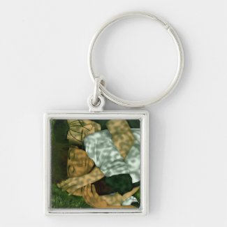 Green keychain