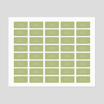 Green Kid's Name Boy & Girl Clothing Labels