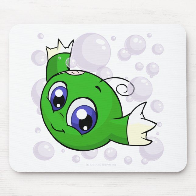 Green Kiko swishing through Kiko Lake Mouse Pad (Front)