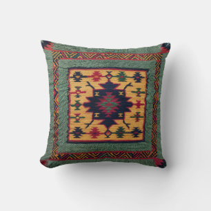 Green Kilim Throw Pillows: A Perfect Balance  Pillow