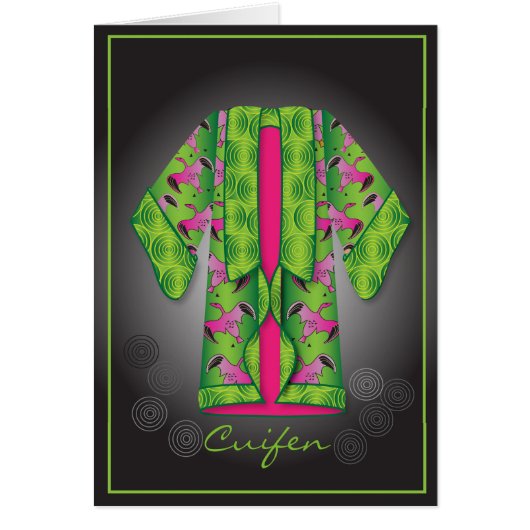 Green Kimono Card (Front)