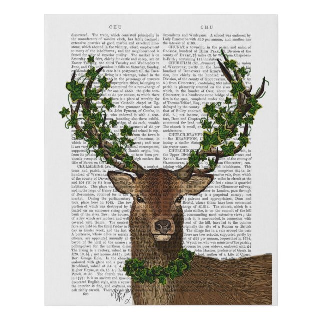 Green King Faux Canvas Print (Front)