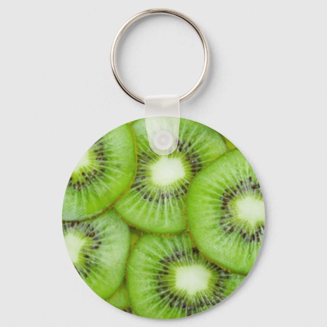 Green Kiwi Fruit Keychain (Front)