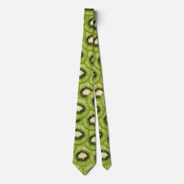 Green Kiwi Fruit Party Tie (Front)