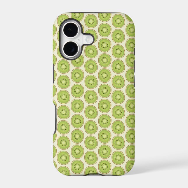 Green Kiwi Pattern Iphone Case (Back)