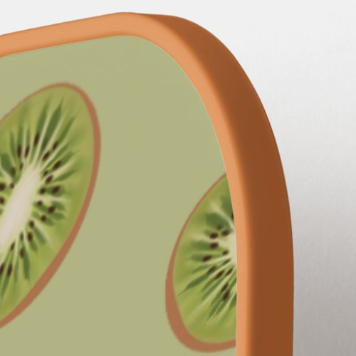 Green kiwi slice pattern pickleball paddle