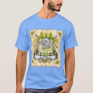 Green Knight Family Crest Surname t-shirt