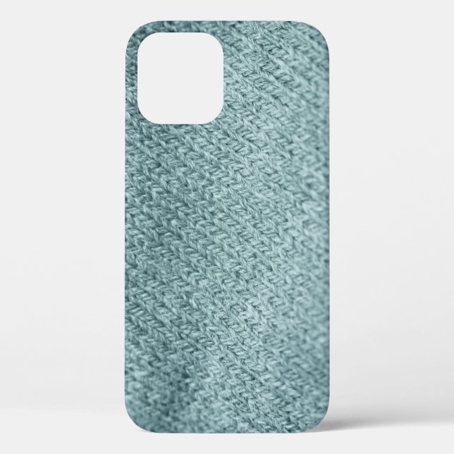 Green Knitted Texture: Trendy Background Case-Mate iPhone Case (Back)
