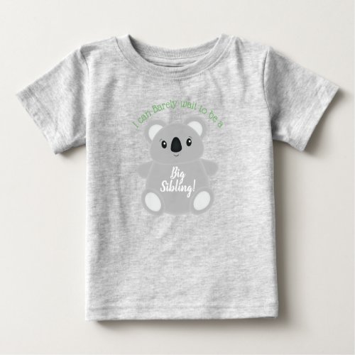 Green Koala Bear Baby Shower Baby T_Shirt