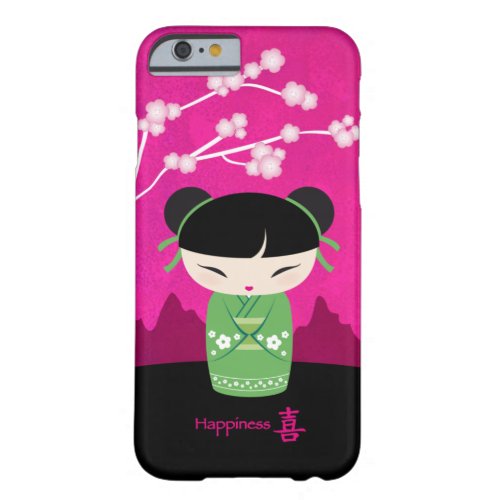 Green Kokeshi _ happiness Barely There iPhone 6 Case