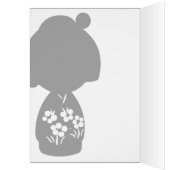 Green Kokeshi Triplet Card (Inside (Left))