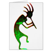 Green kokopelli card (Front)