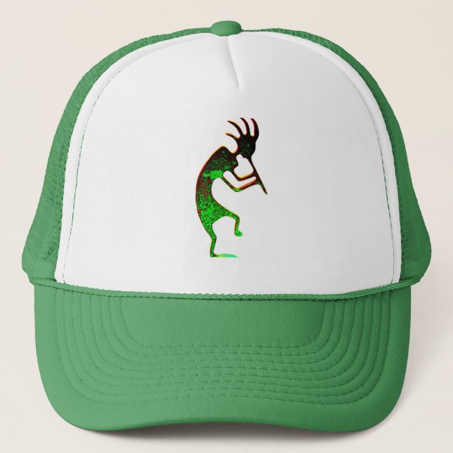 green kokopelli hat (Front)
